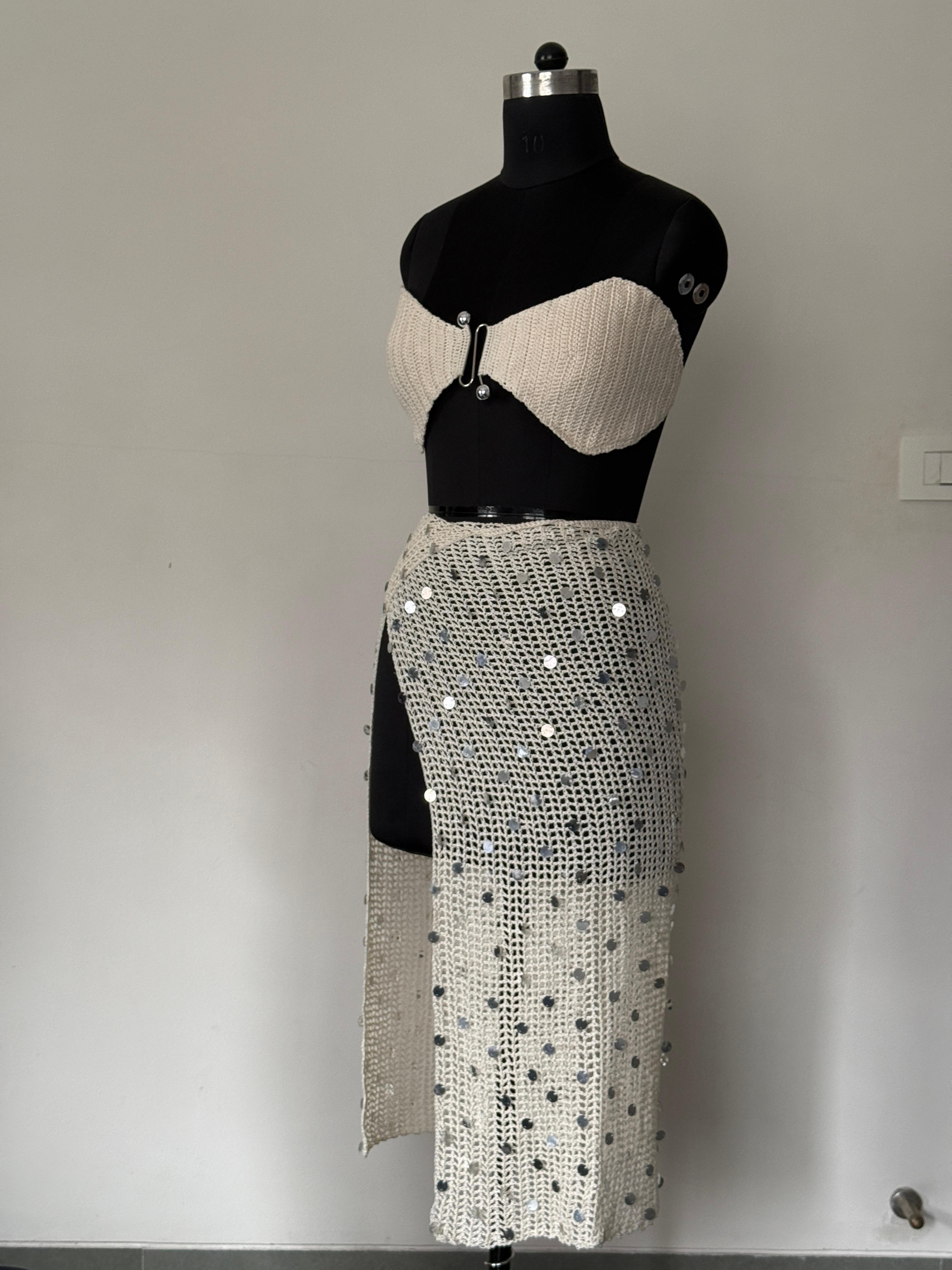 Starry Coast Sequin Skirt