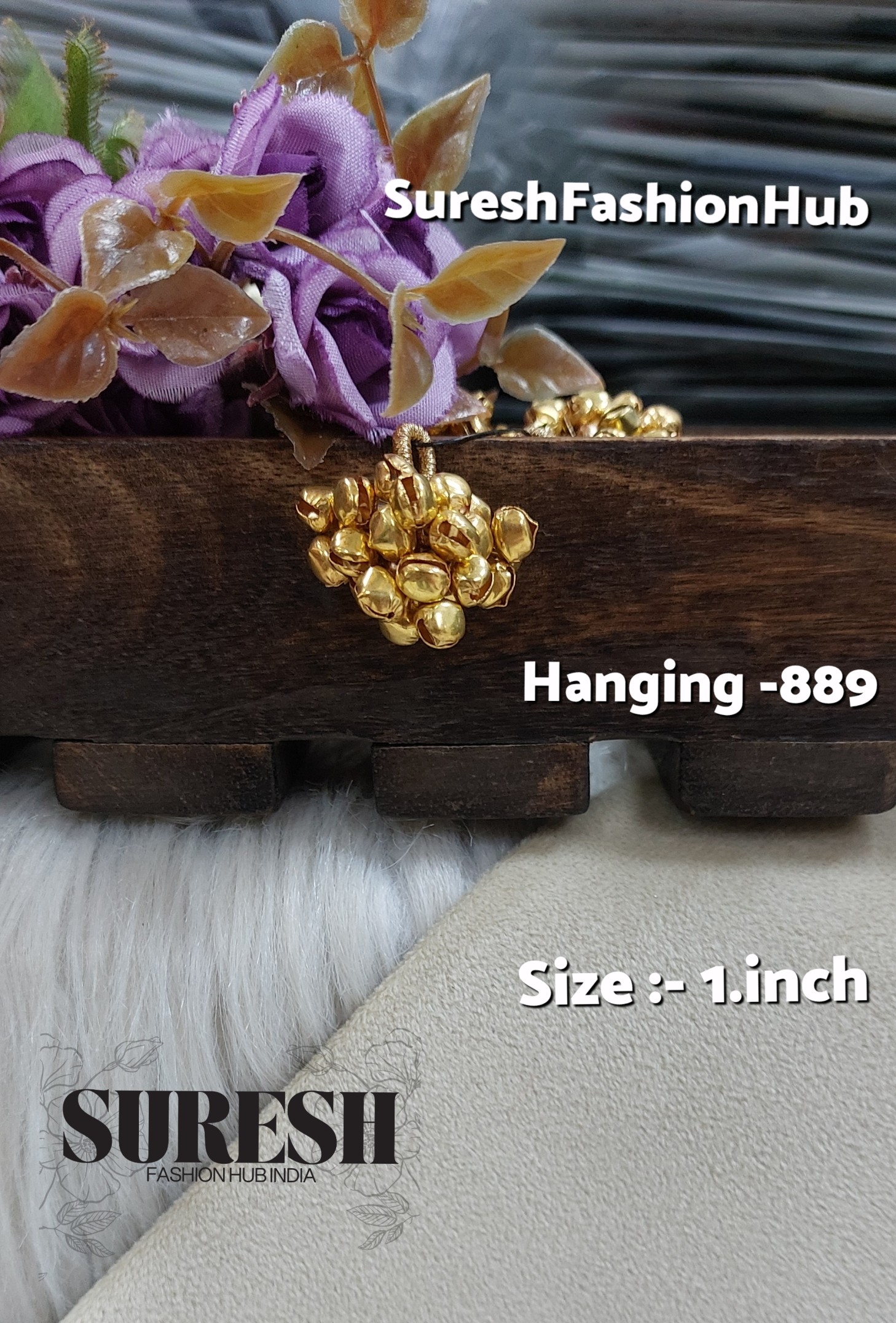 Gold Ghunguroo Tassel – H-889