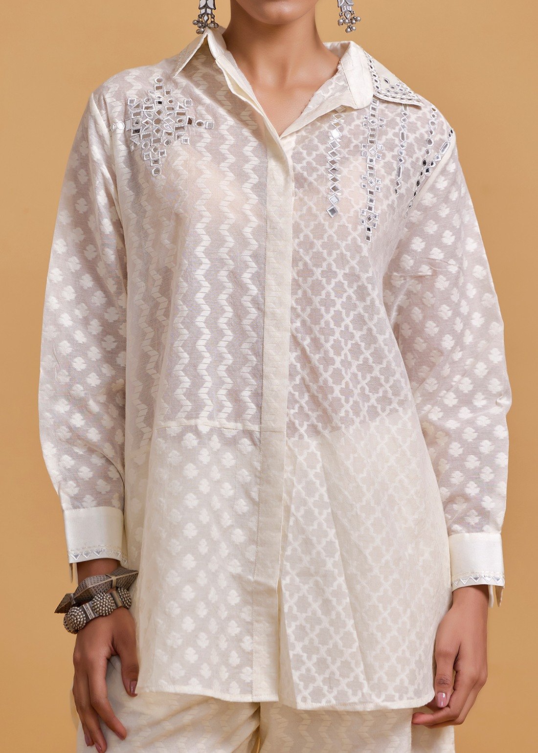 Azra Mirror Offwhite Shirt