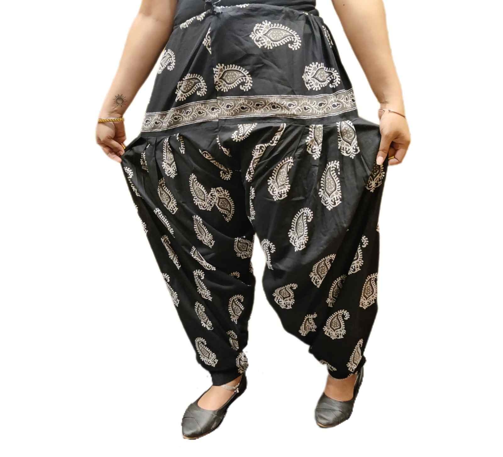 Printed Salwar-Black