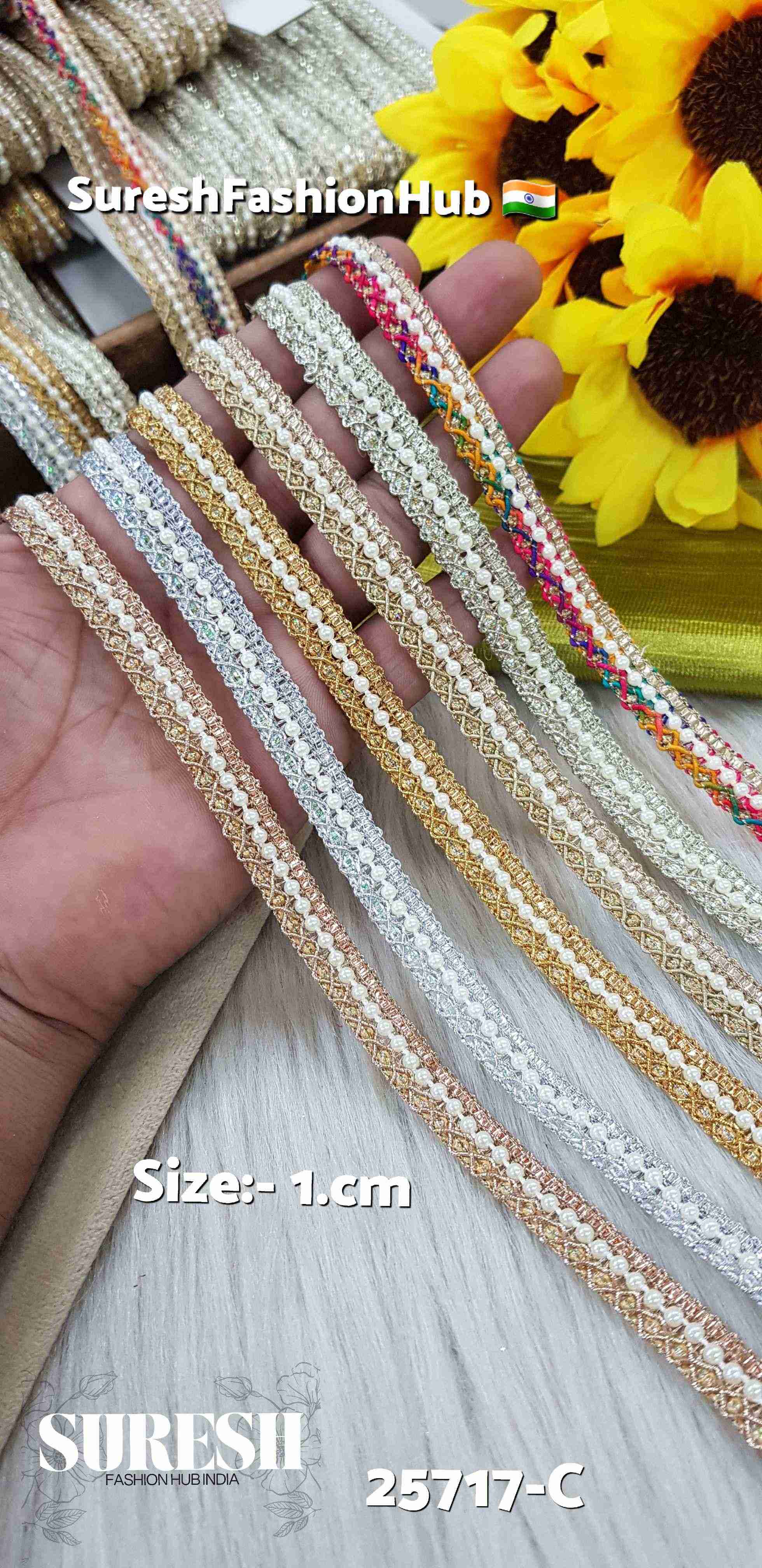 Antique Gold Royal Jhalar Lace