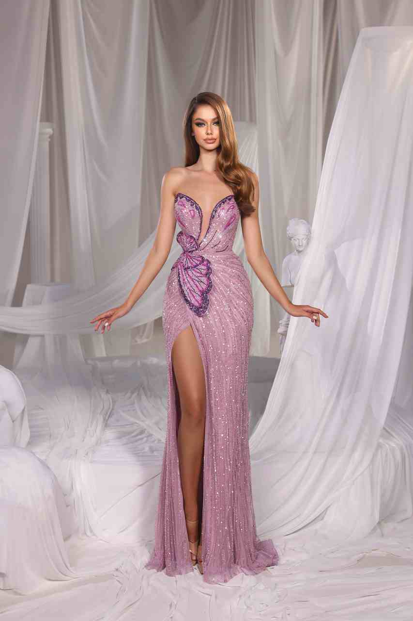 Butterfly Pink gown