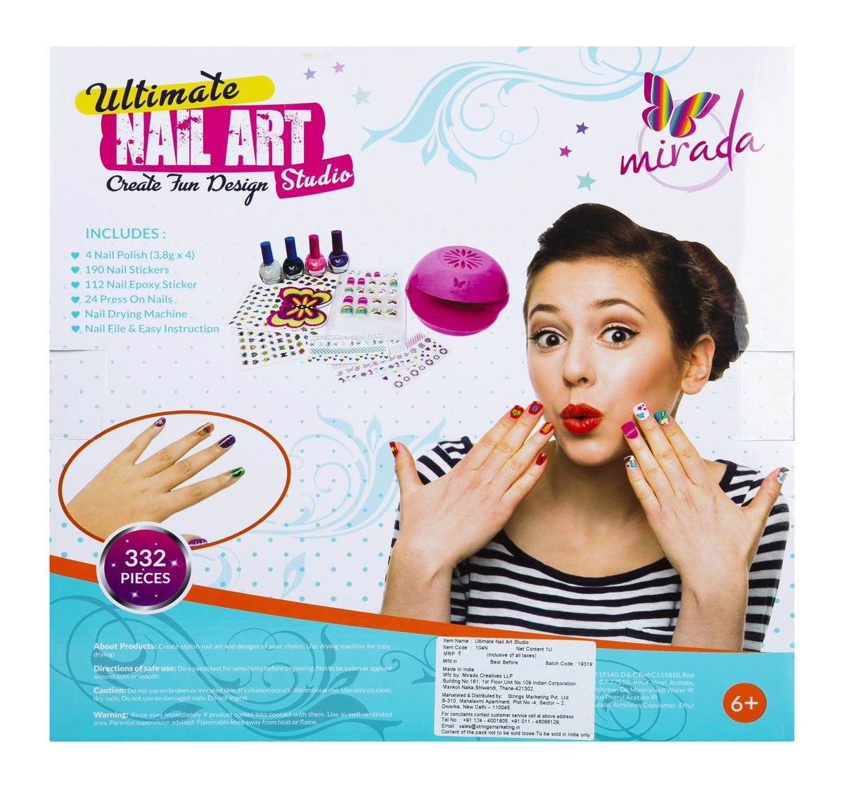 Mirada Ultimate Nail Studio DIY Art & Craft Kits for Kids age 3Y+