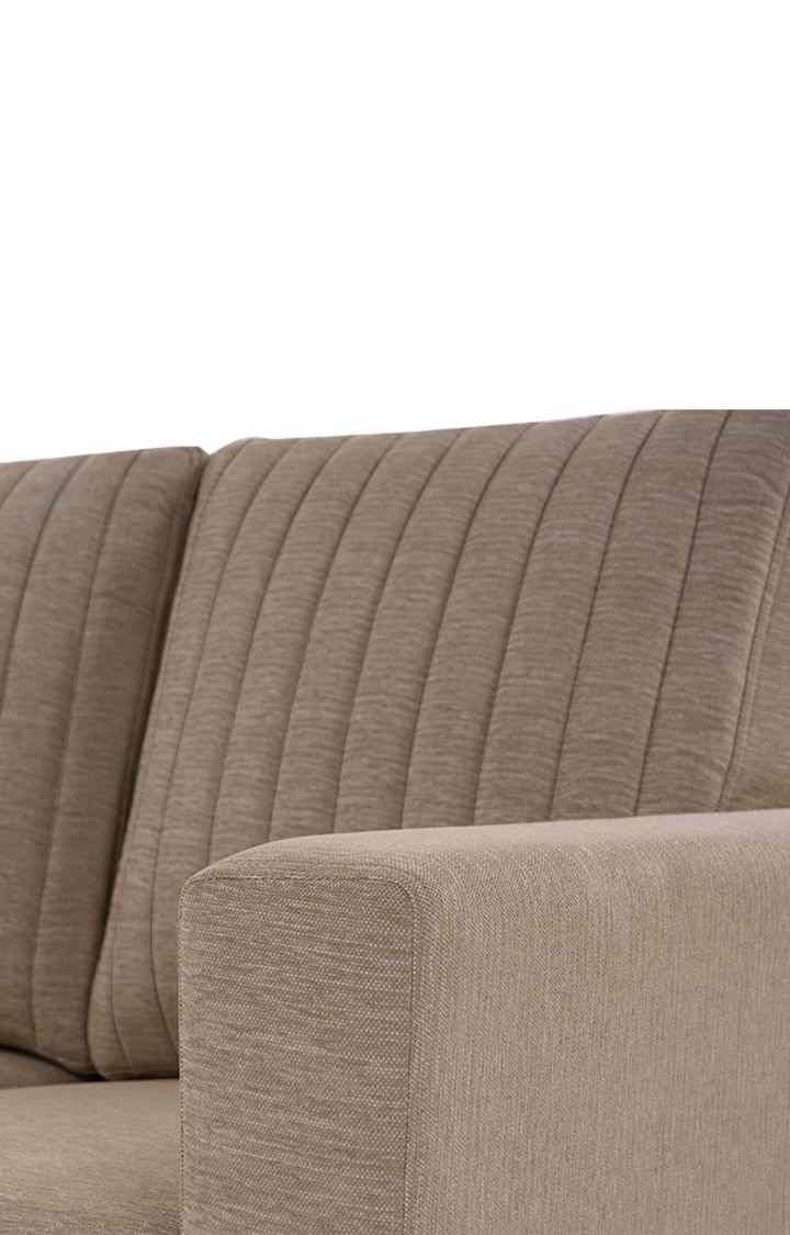 neudot Roman Sofa for Living Room |2 Persons Sofa|Premium Fabric with Cushioned Armrest | Solid Wood Frame|2 Seater in Desert Brown Color