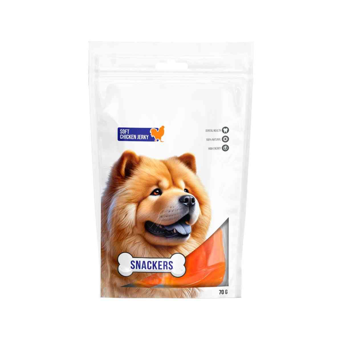 Snackers Soft Chicken Jerky Dog Treats 70g