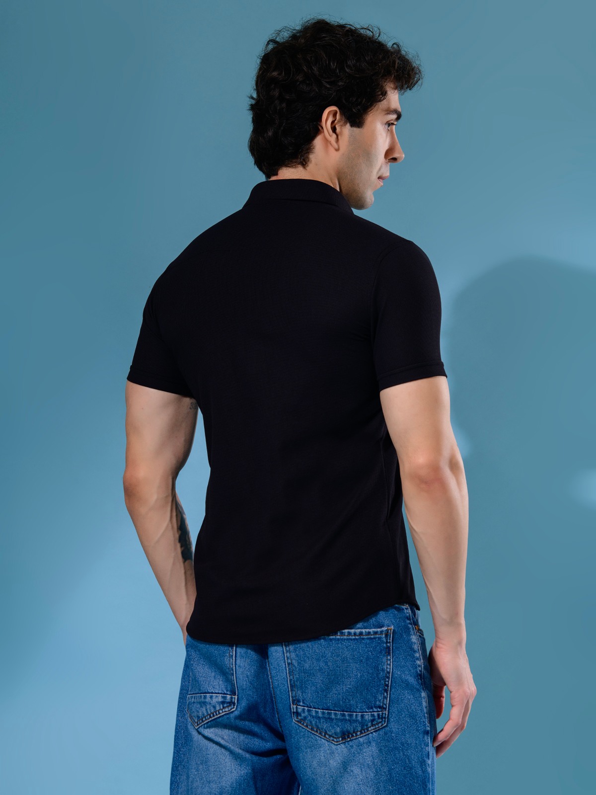ALBION MENS NEW GARAGE 5 (BLACK) SHIRT