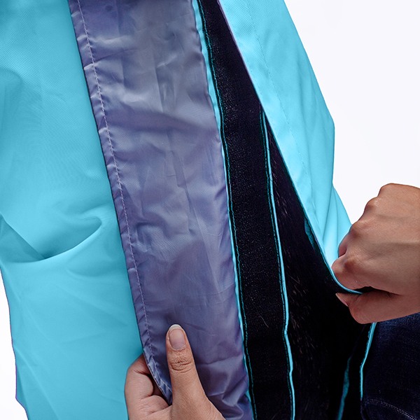 Ezra Full Sleeves Raincoat - Blue