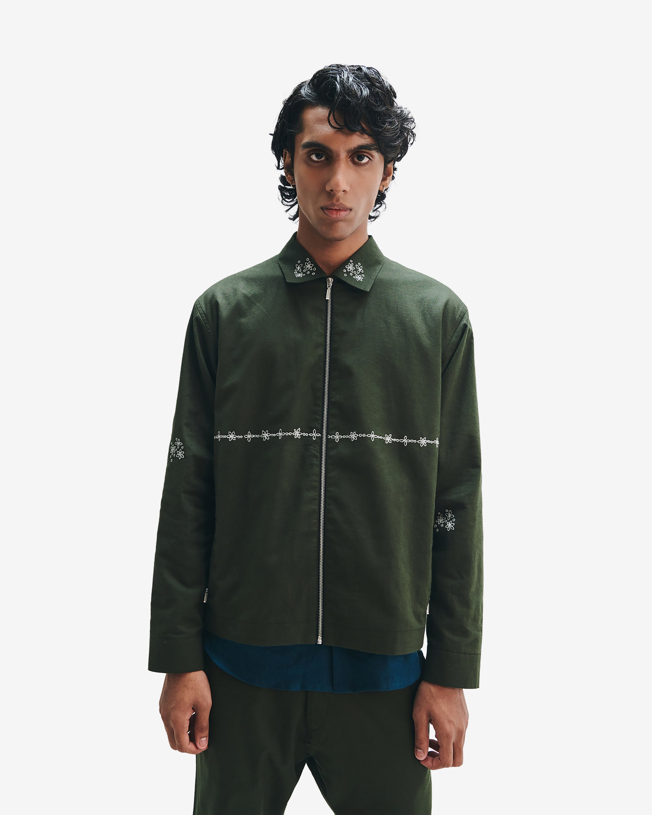 Pine Co-linen Men's Track Jacket