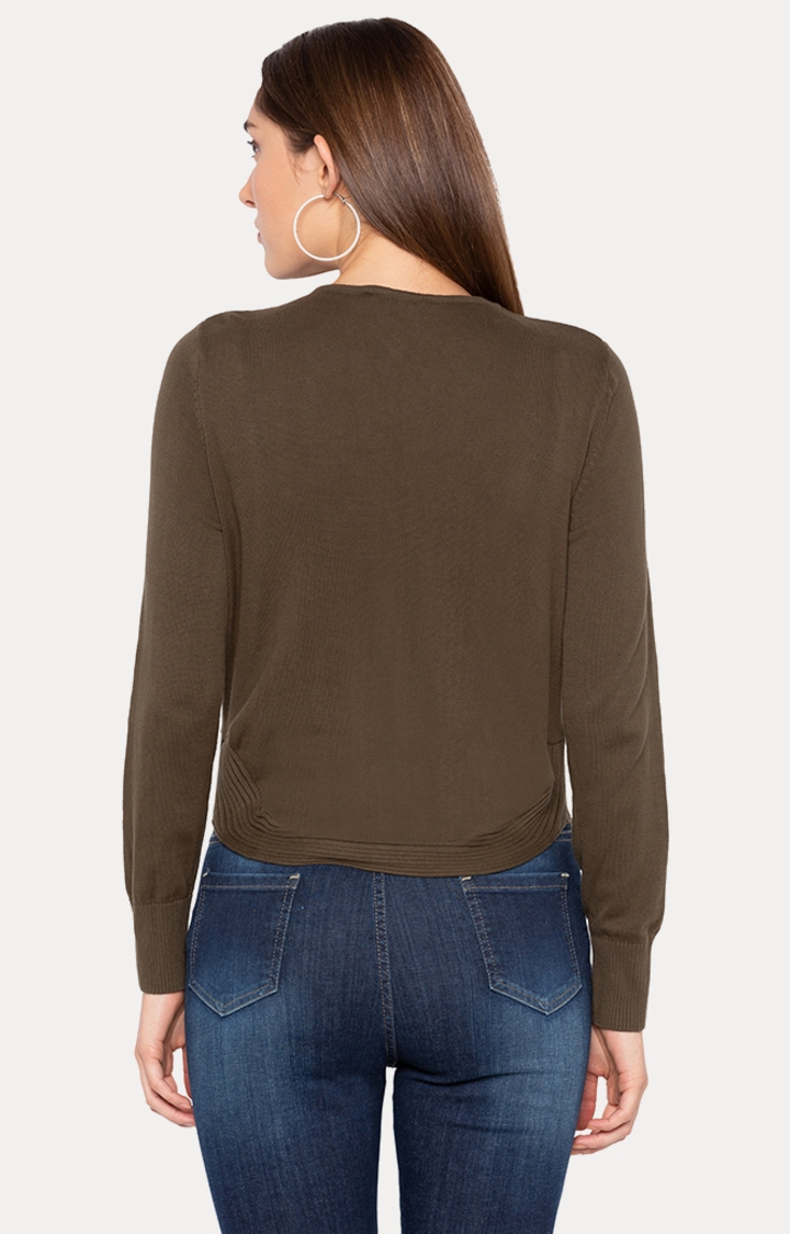 globus | Brown Solid Sweater 3