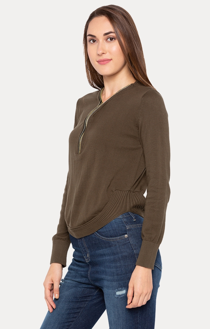 globus | Brown Solid Sweater 2