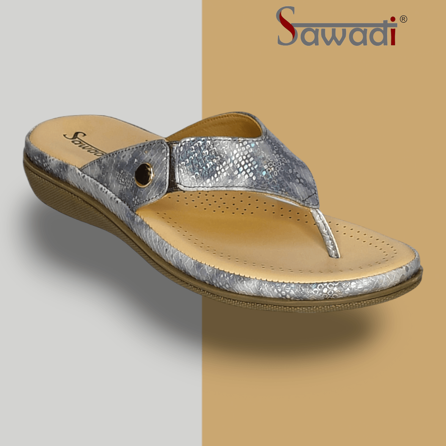 Sawadi Women Heel chappals casuals