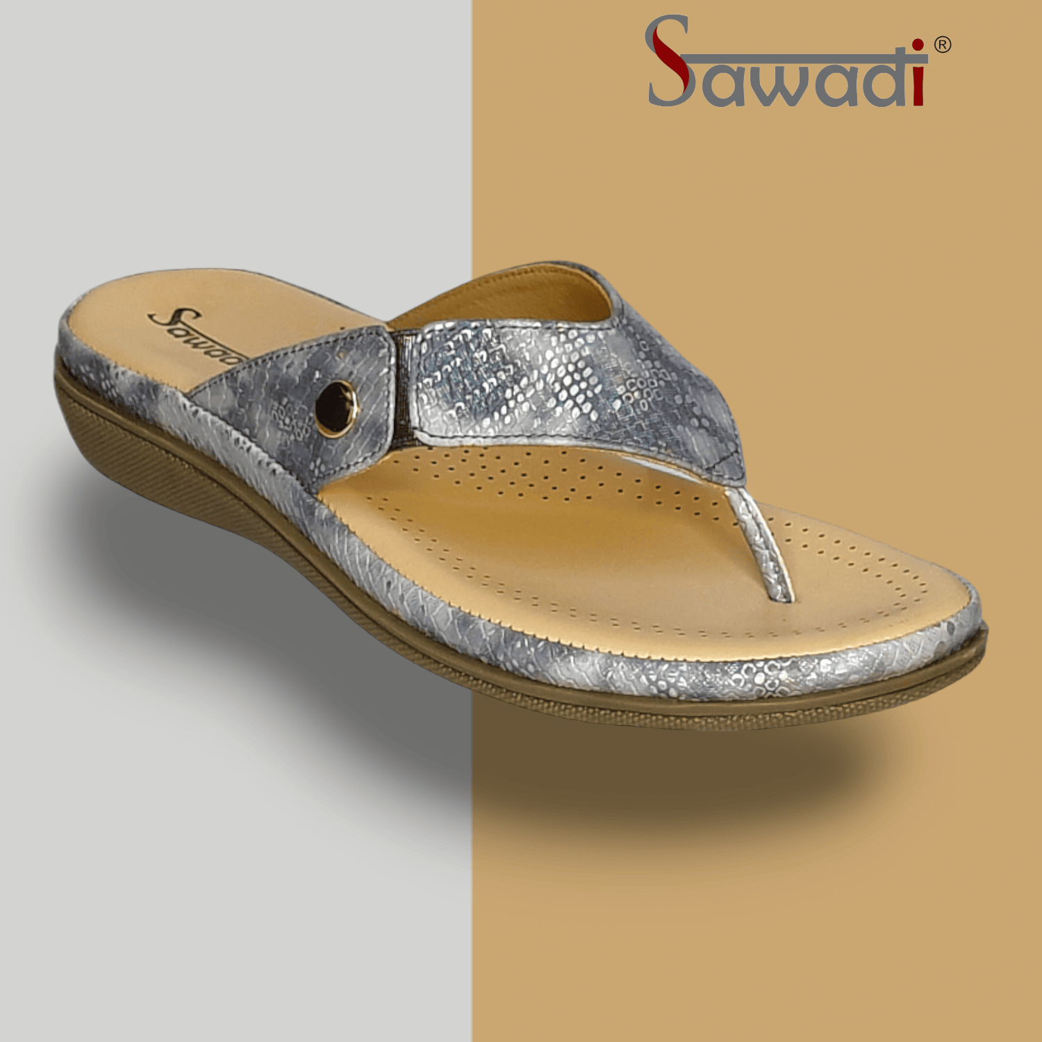 Sawadi Women Heel chappals casuals