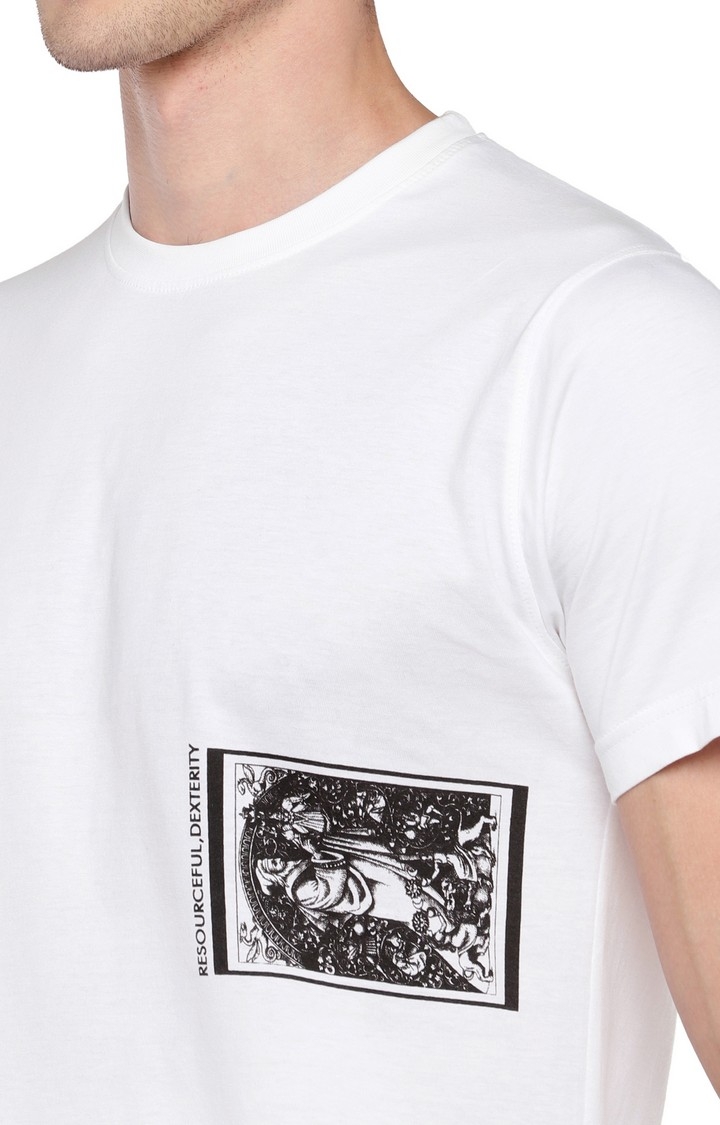 globus | White Printed T-Shirt 4