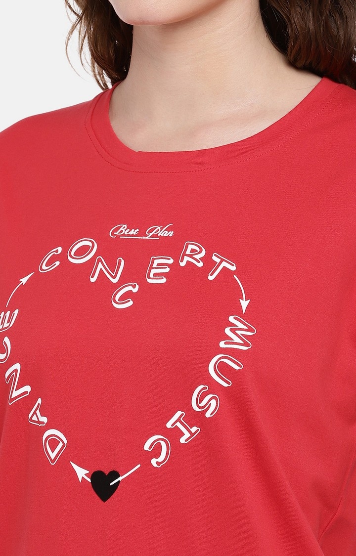 globus | Red Printed T-Shirt 4