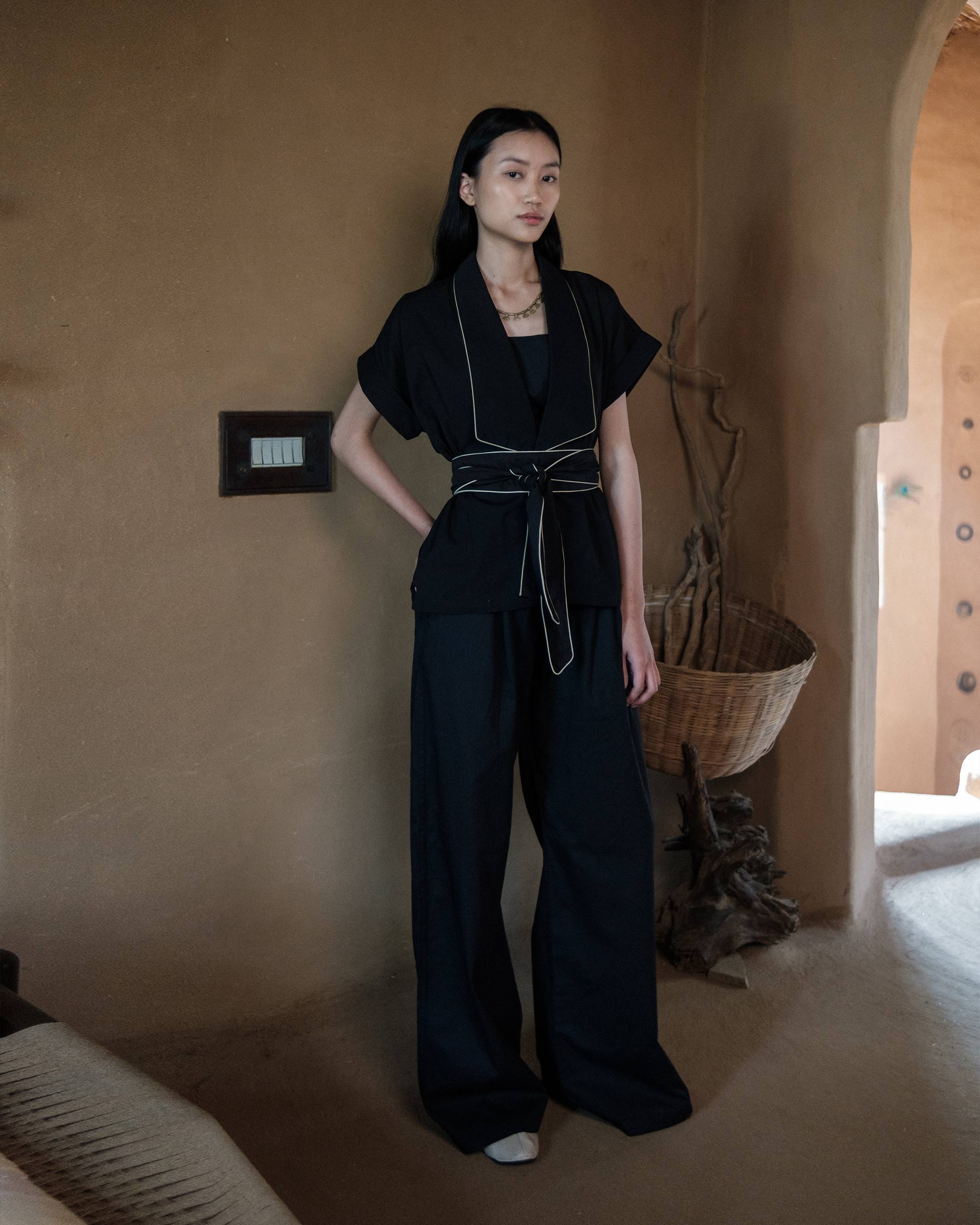 Berlin Shawl Collar Top