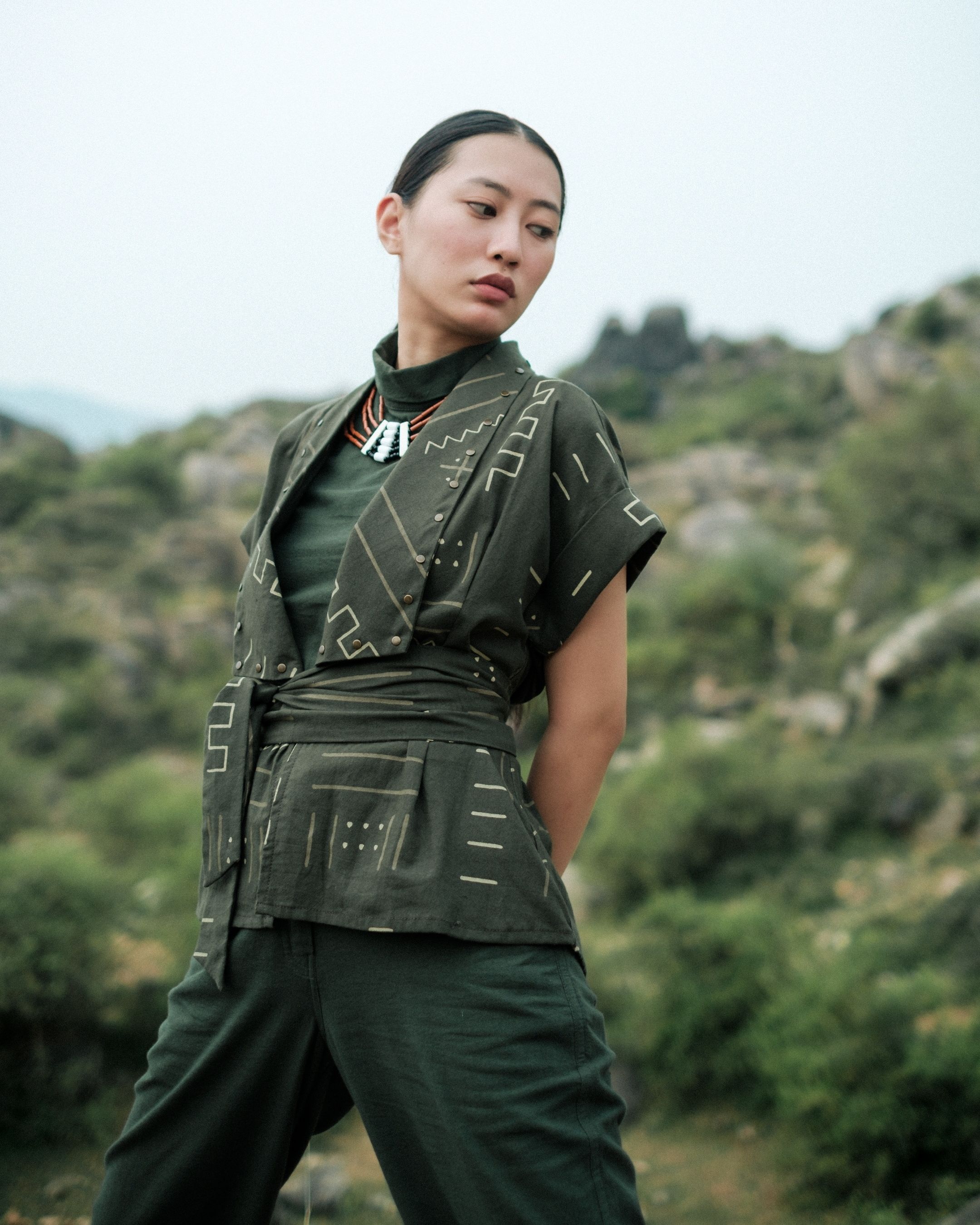 Berlin Shawl Collar Top