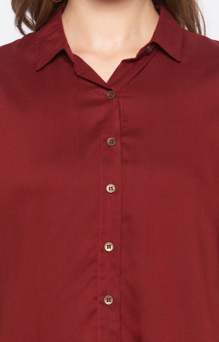 globus | Red Solid Casual Shirt 4