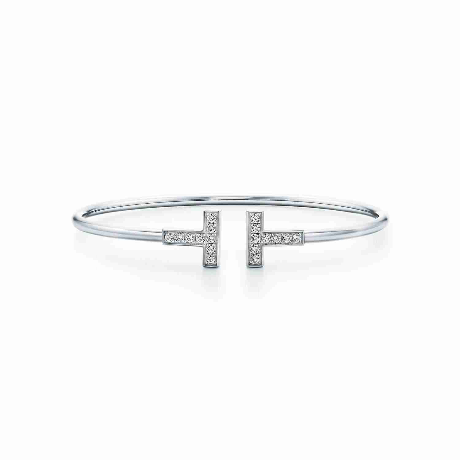 Tiffany T:Diamond Wire Bracelet