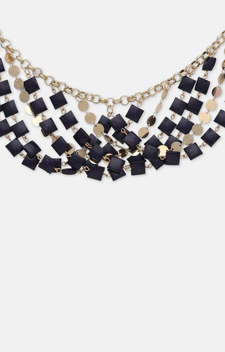 Globus Navy Blue Statement Necklace