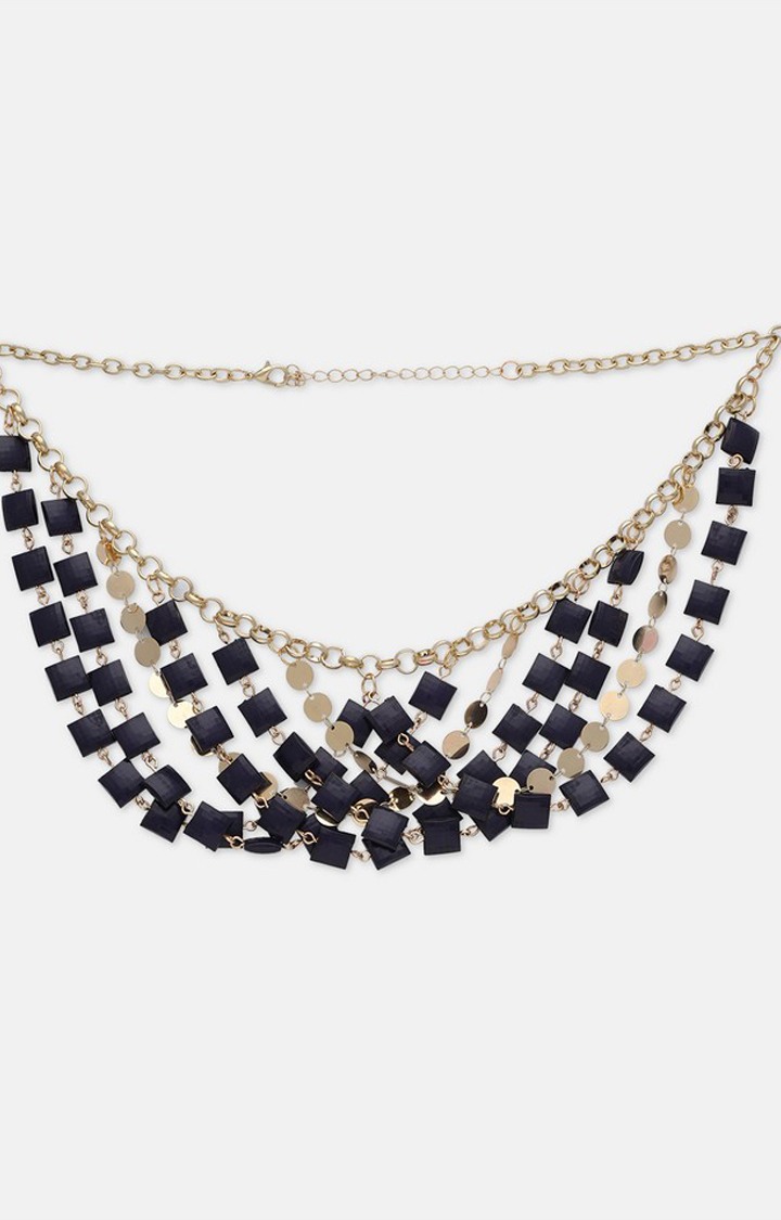 Globus Navy Blue Statement Necklace