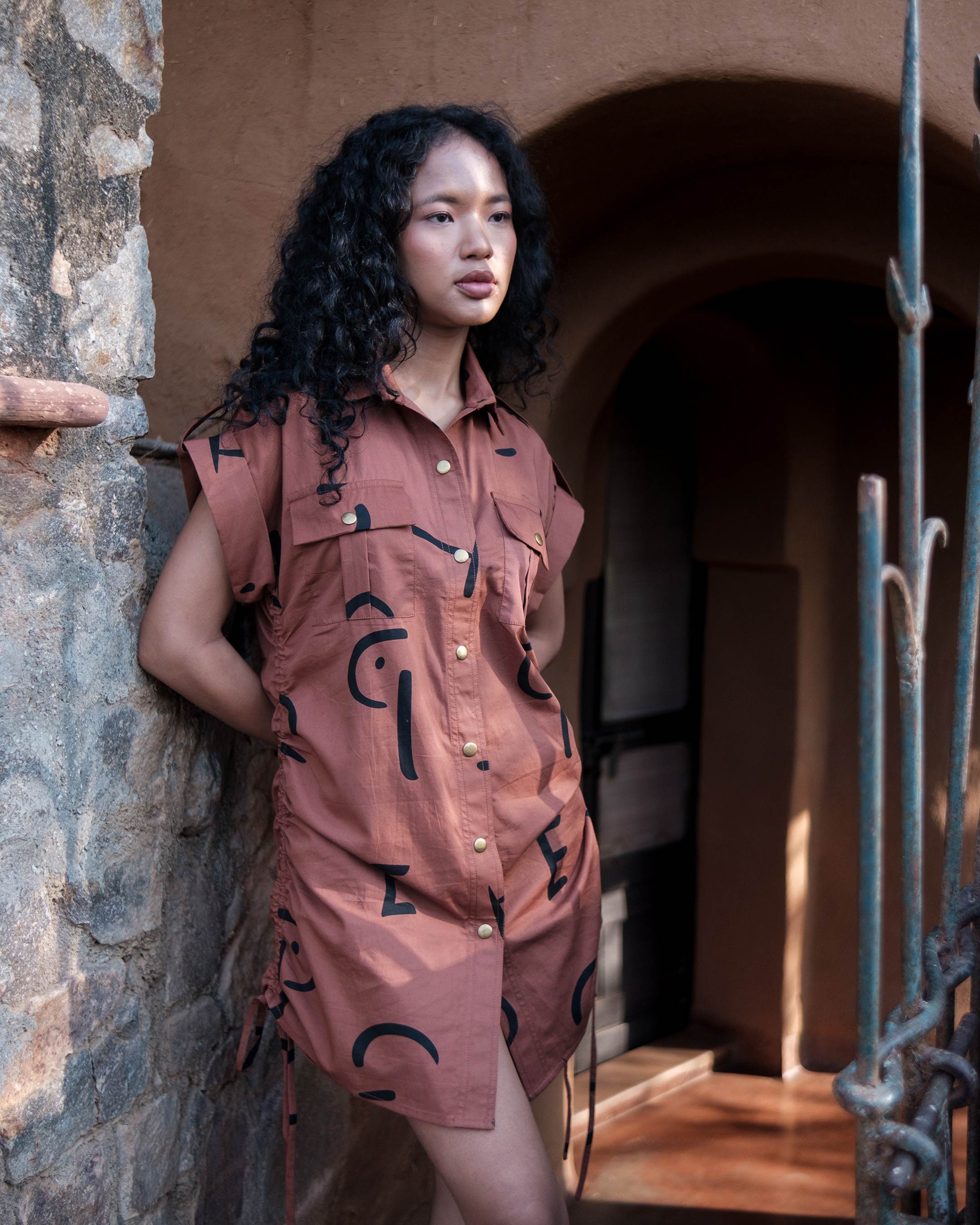 Sunrise Gather Shirt - Printed