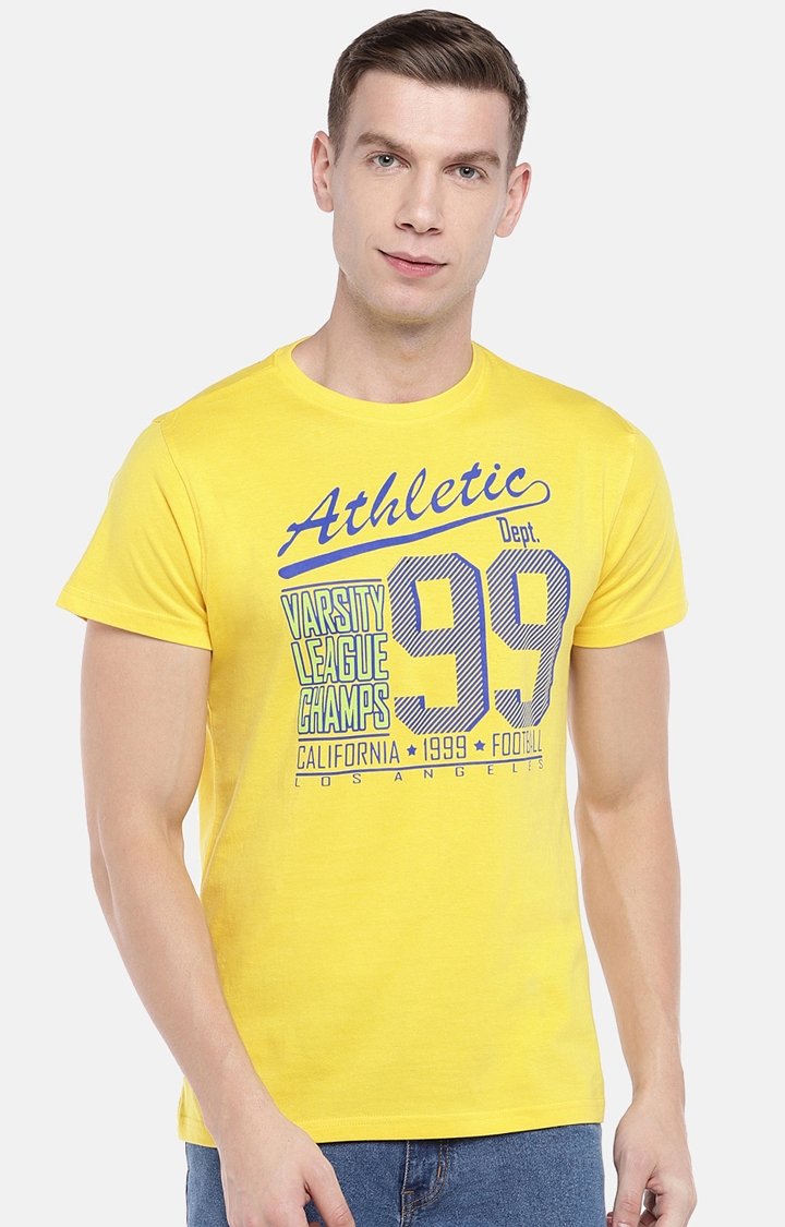 globus | Yellow Printed T-Shirt 0