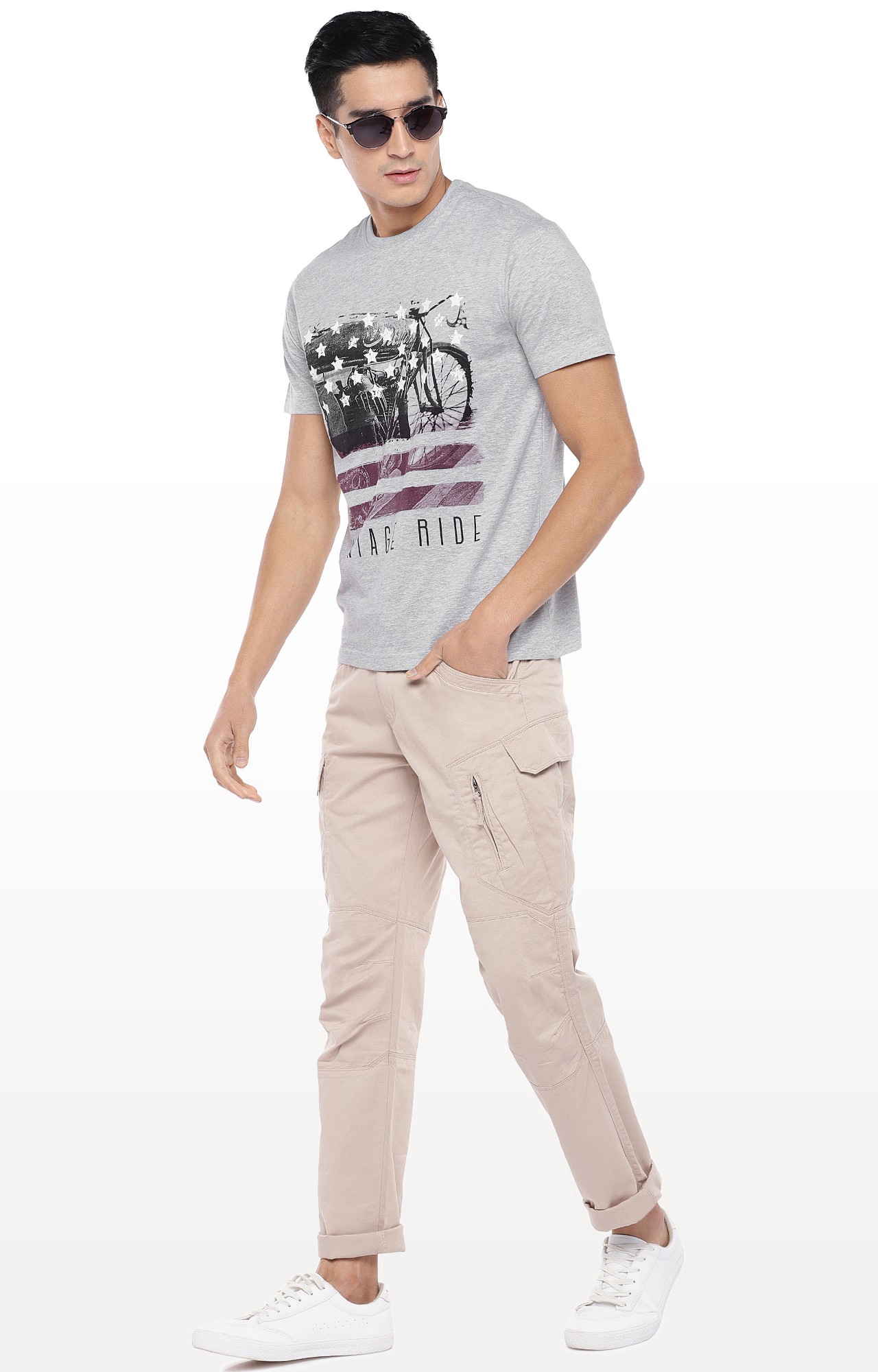 globus | Grey Printed T-Shirt 1