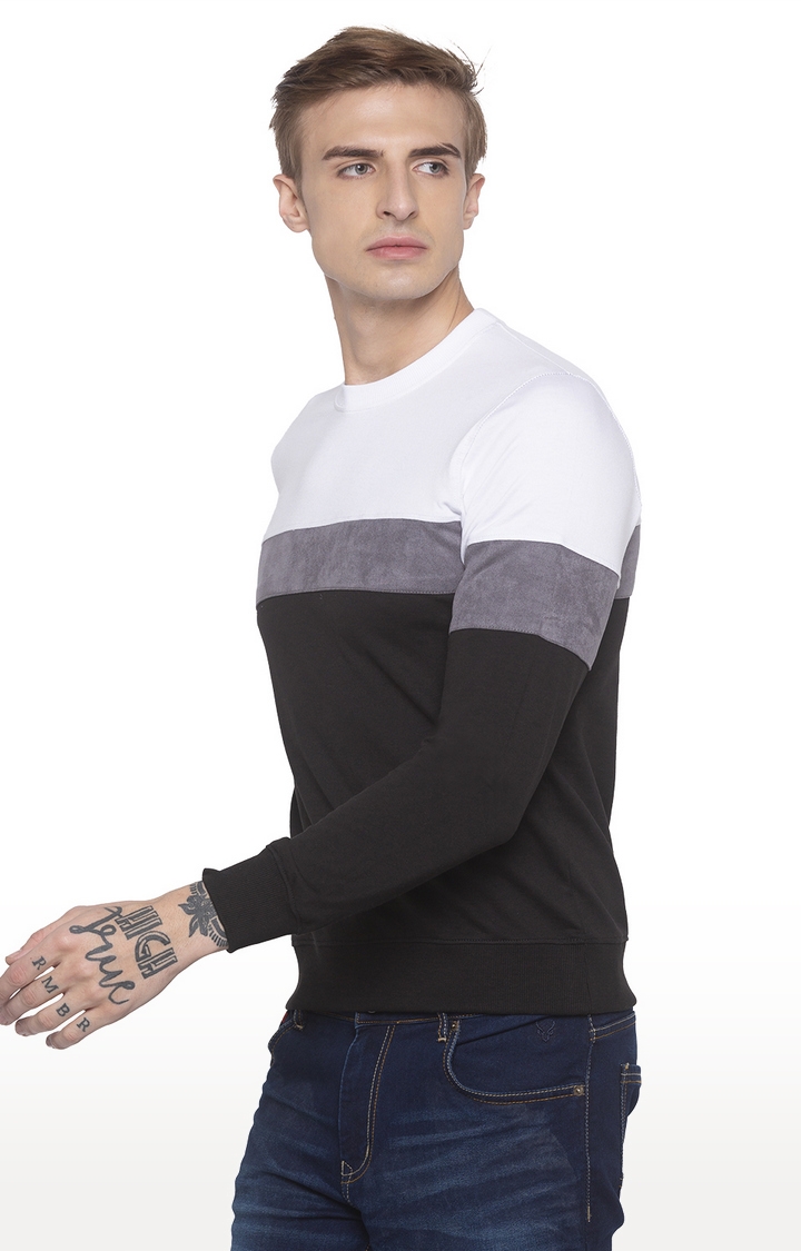 globus | White and Black Colourblock Sweatshirt 2