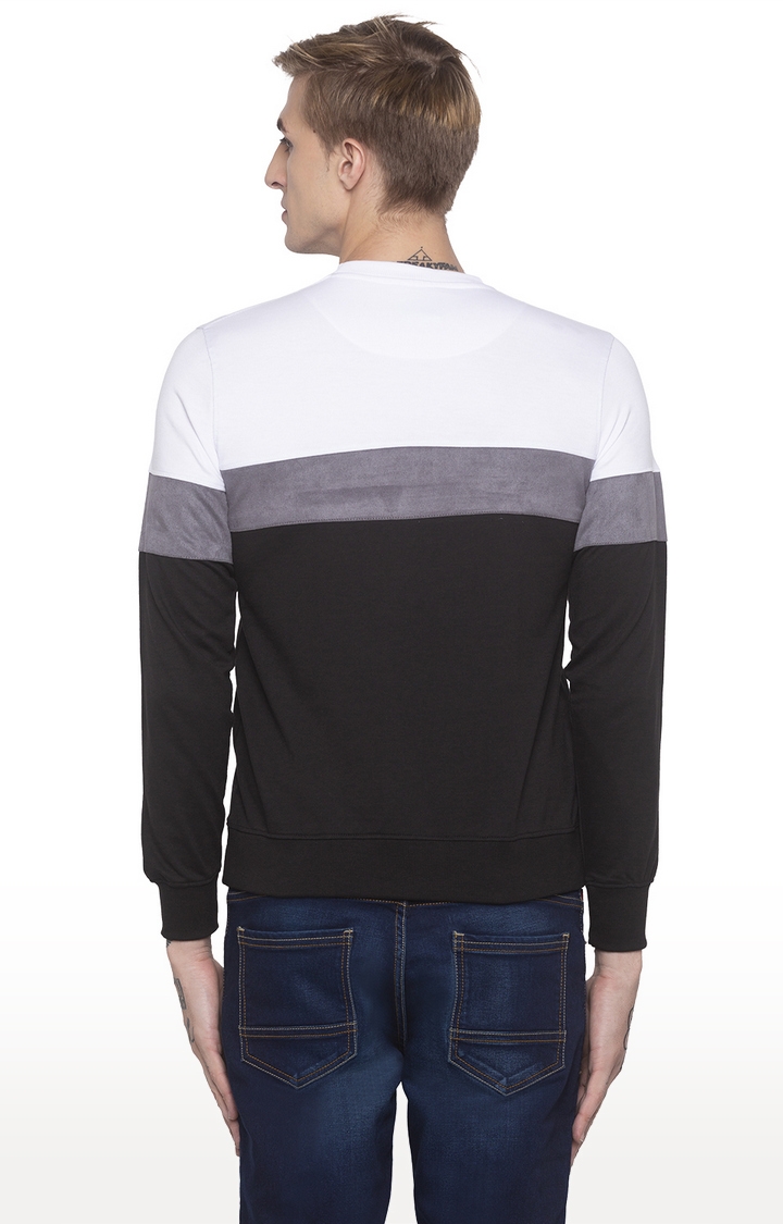 globus | White and Black Colourblock Sweatshirt 3