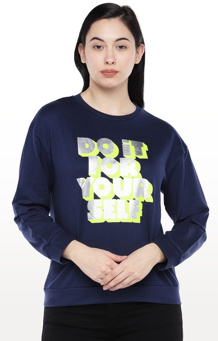 globus | Blue Printed Sweatshirt 0