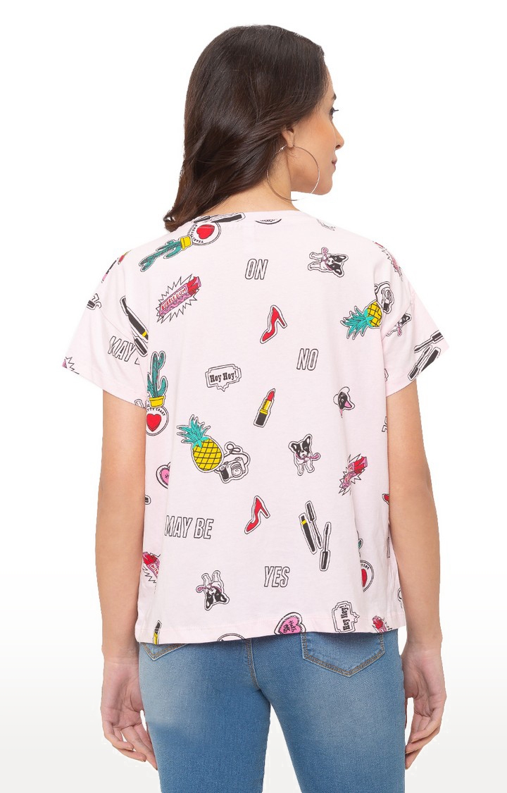 globus | Pink Printed T-Shirt 3