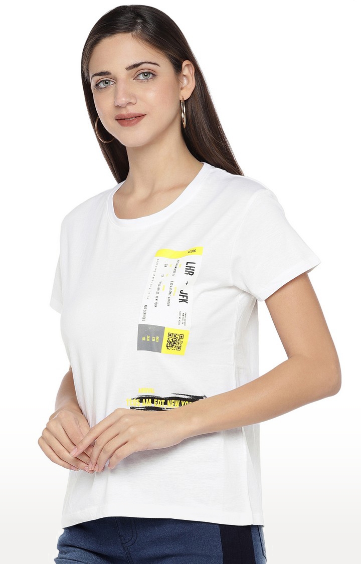 globus | White Printed T-Shirt 2