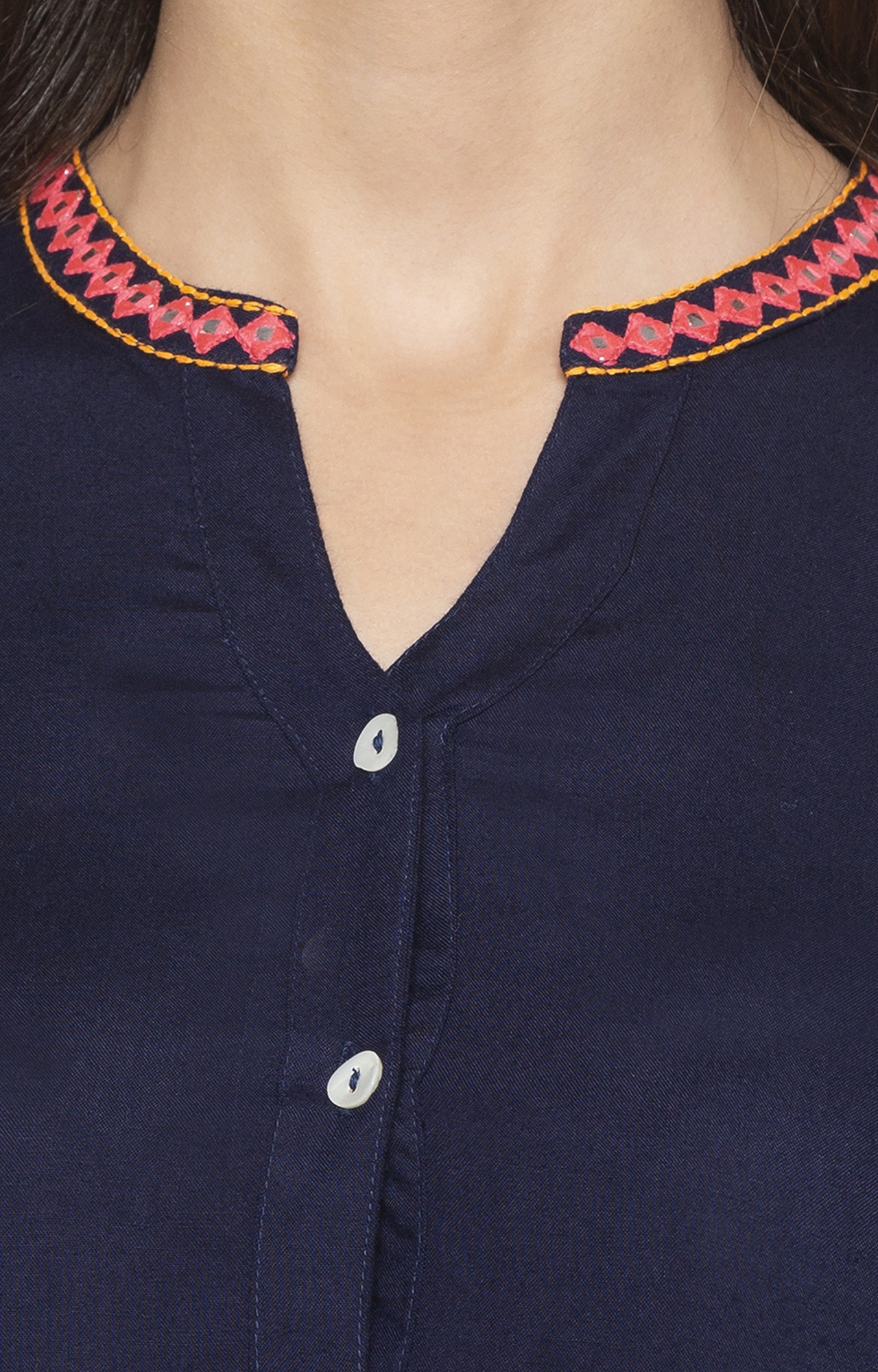 globus | Blue Embroidered Tunic 4