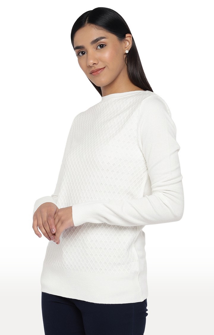globus | White Solid Sweatshirt 2