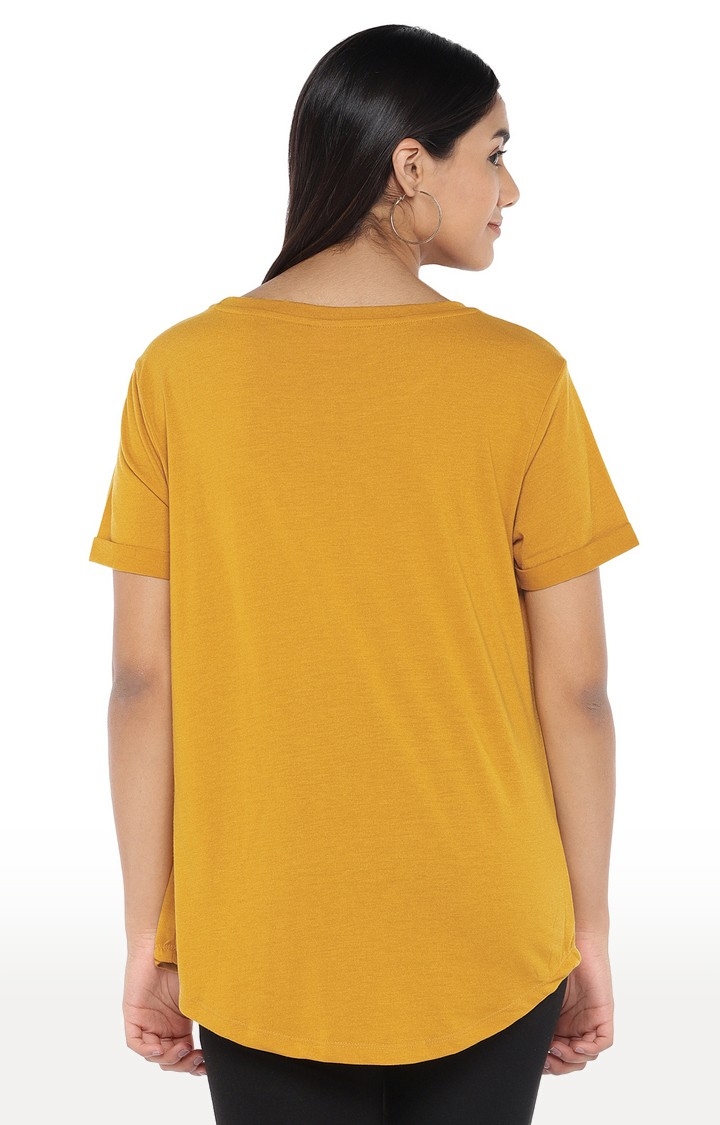 globus | Yellow Solid T-Shirt 3