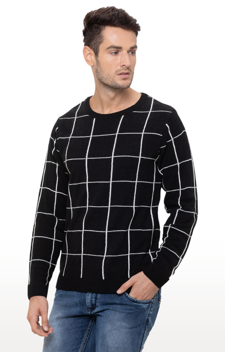globus | Black Checked Sweater 2