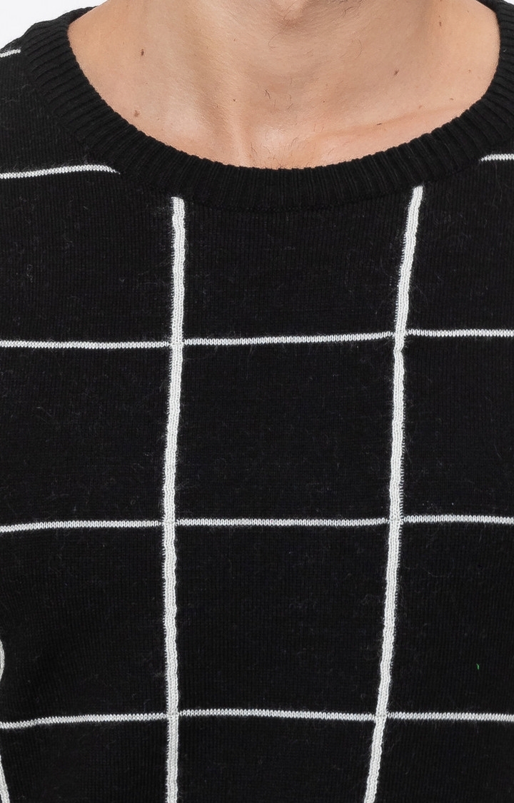 globus | Black Checked Sweater 4