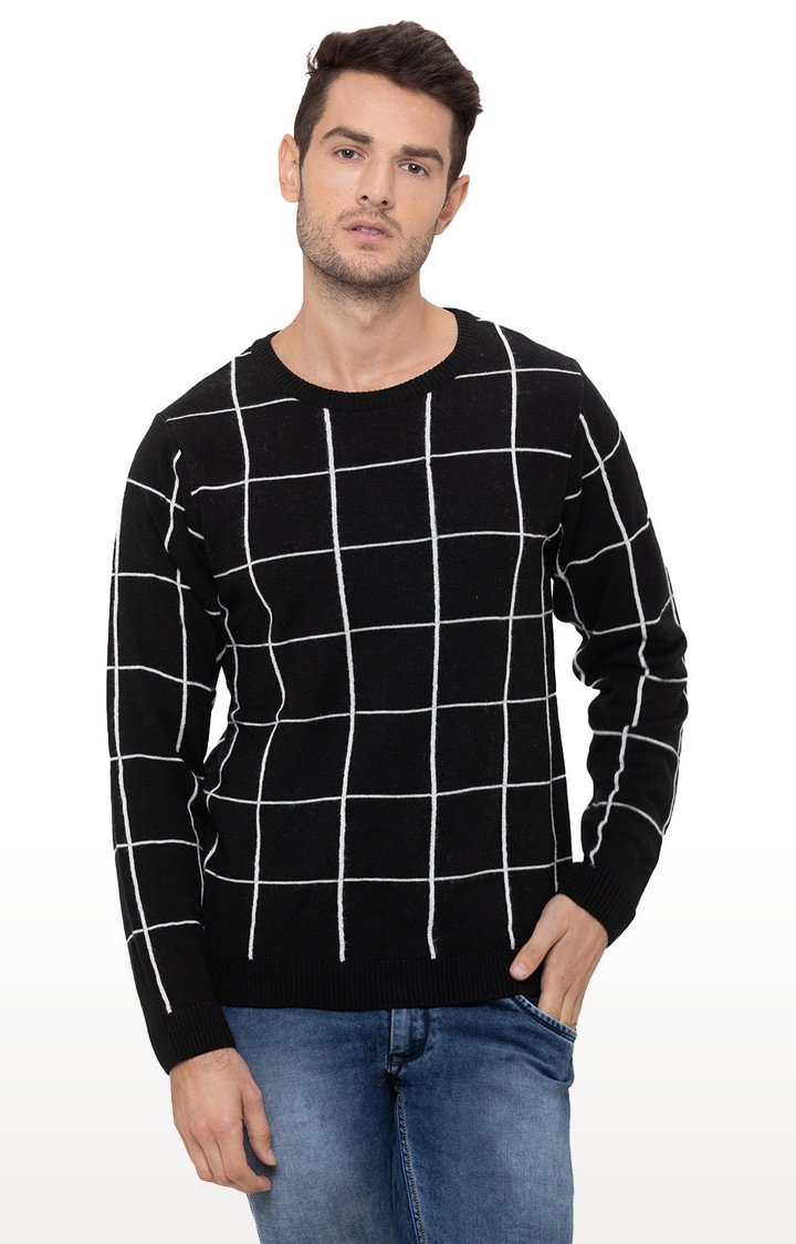 globus | Black Checked Sweater 0