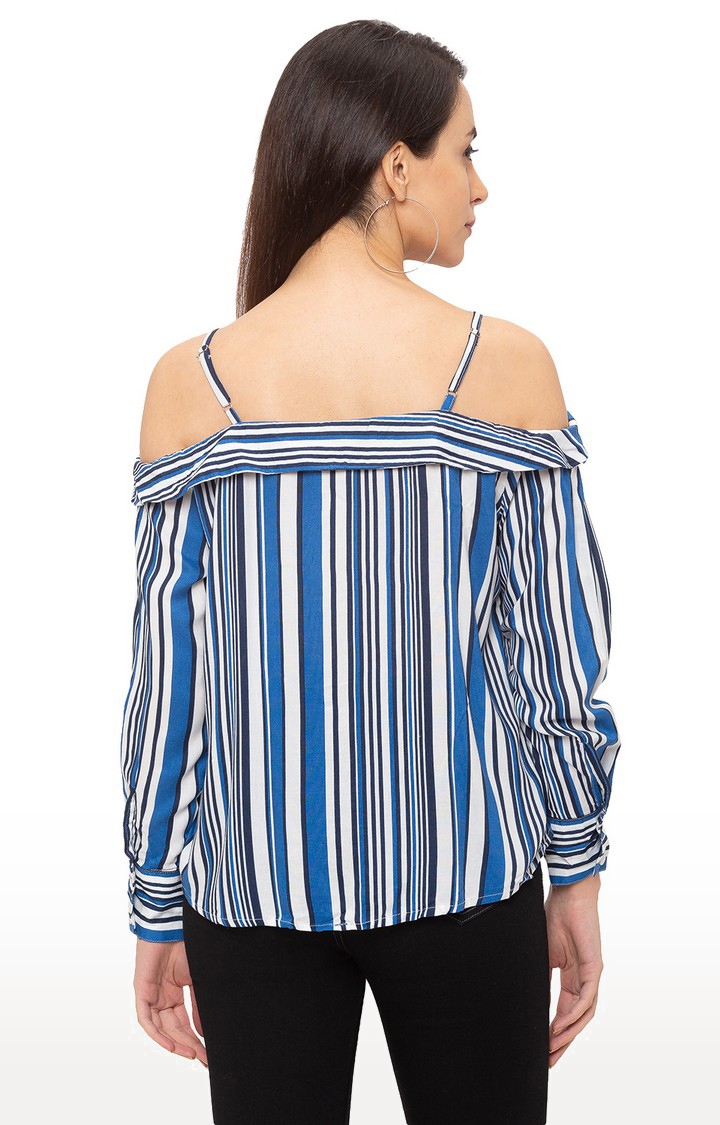 globus | Blue Striped Casual Shirt 3
