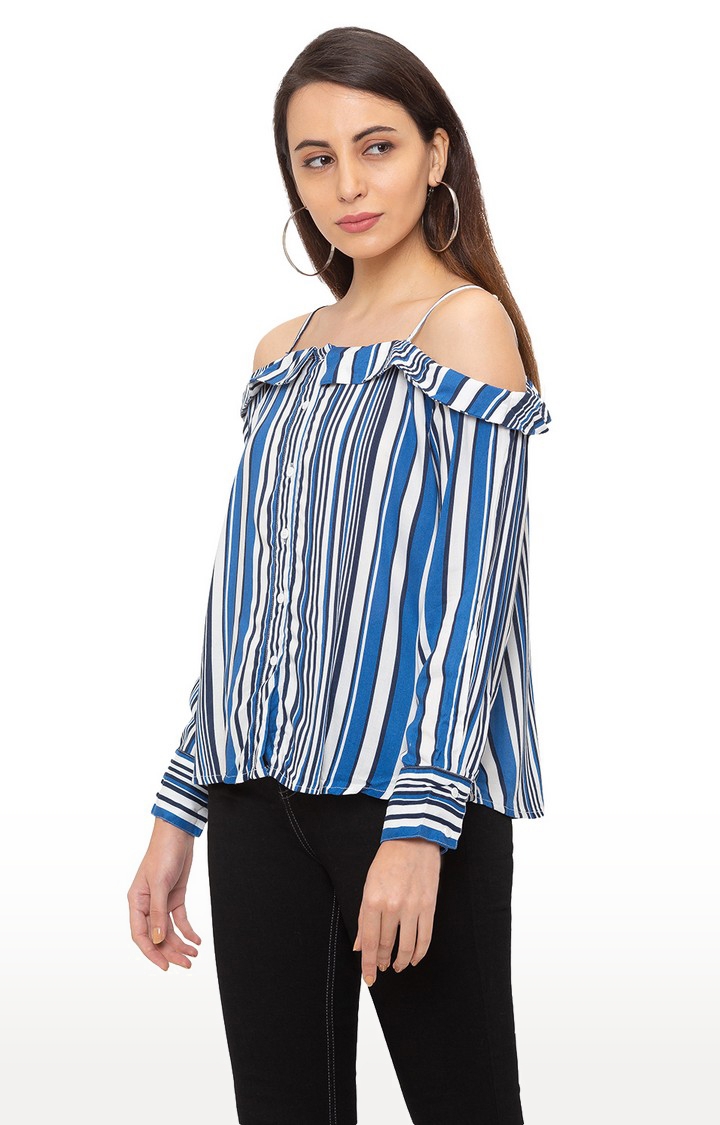 globus | Blue Striped Casual Shirt 2