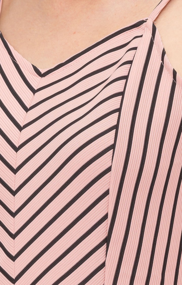 globus | Pink Striped Shift Dress 4