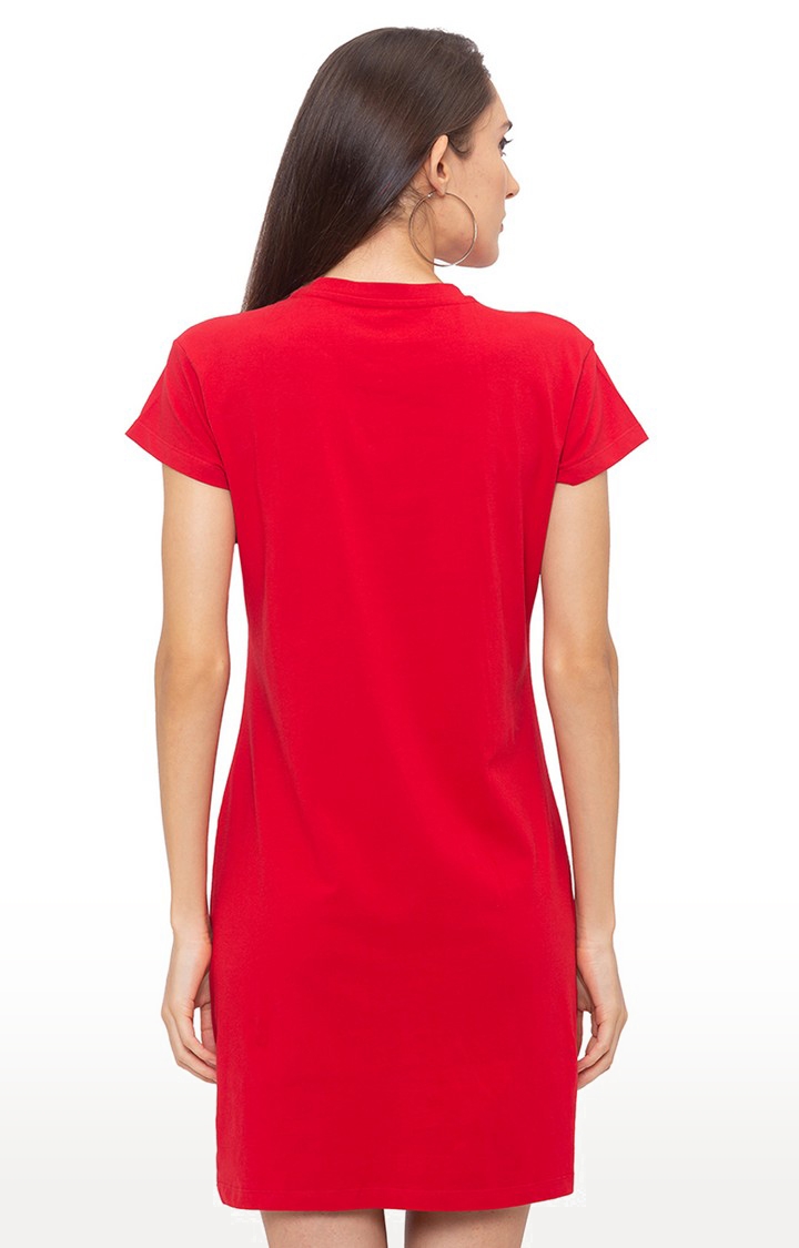 globus | Red Printed Shift Dress 3