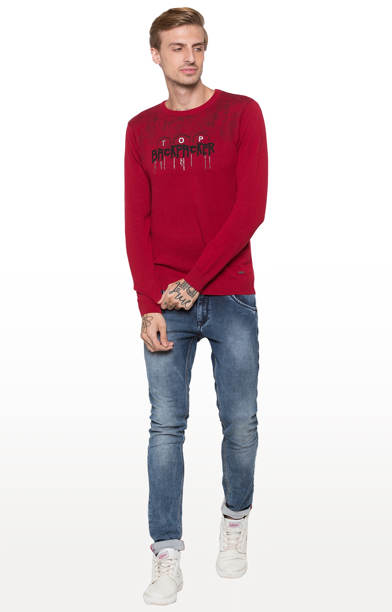 globus | Red Printed Sweatshirt 1