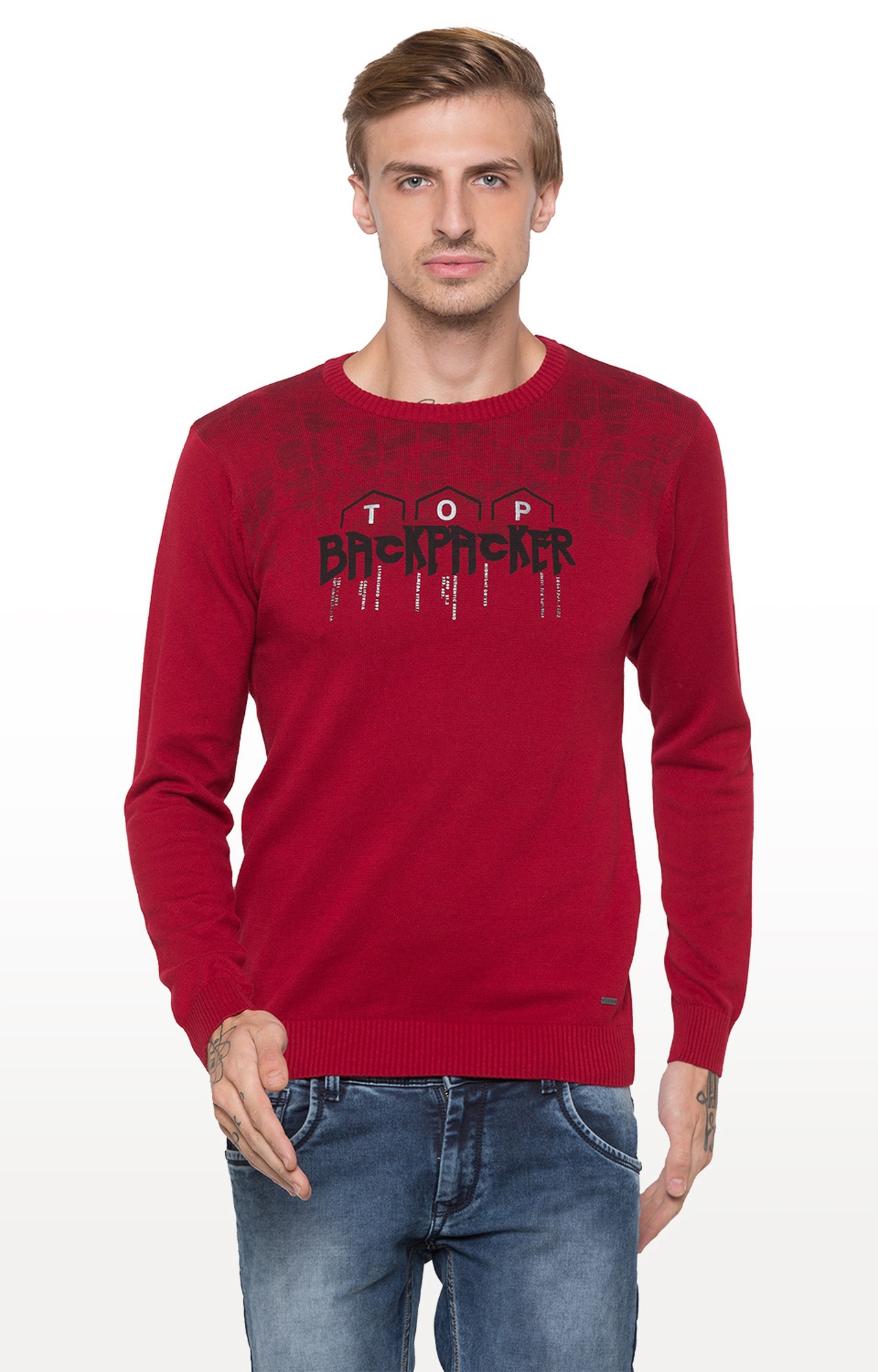 globus | Red Printed Sweatshirt 0