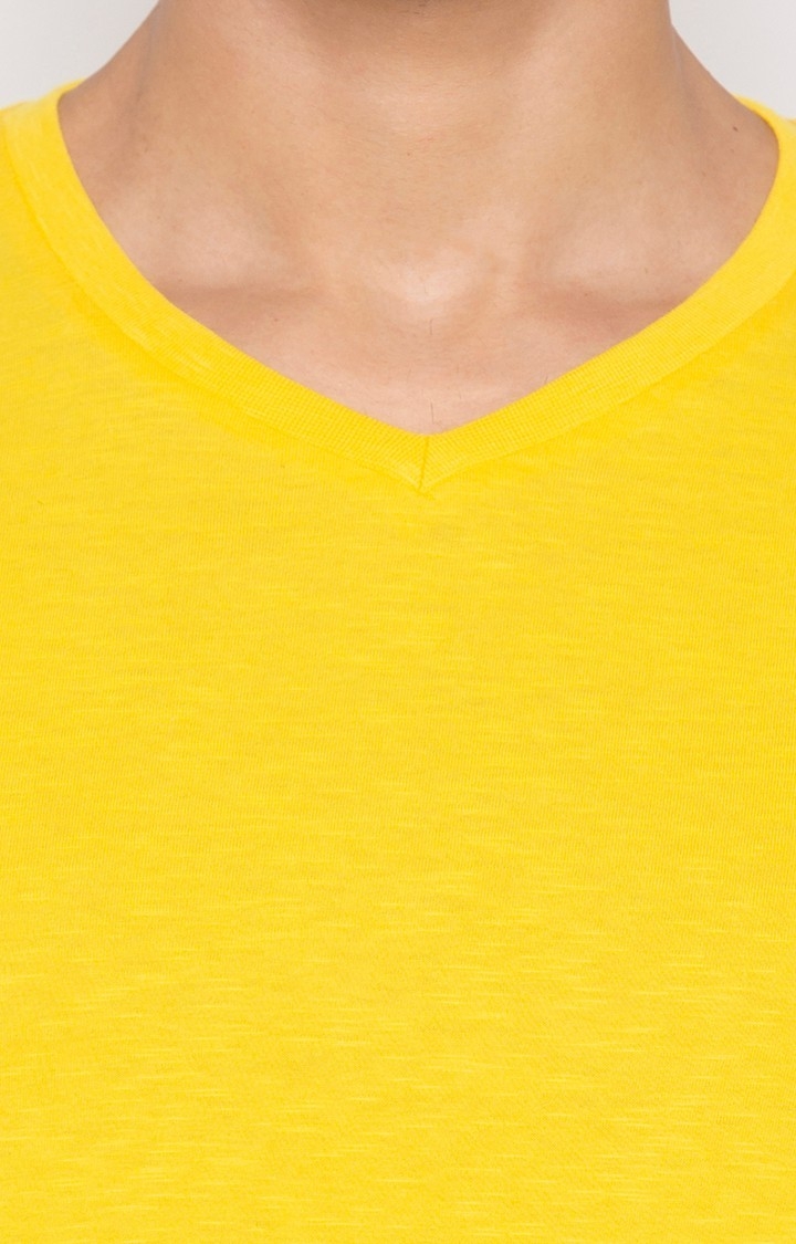 globus | Yellow Solid T-Shirt 4