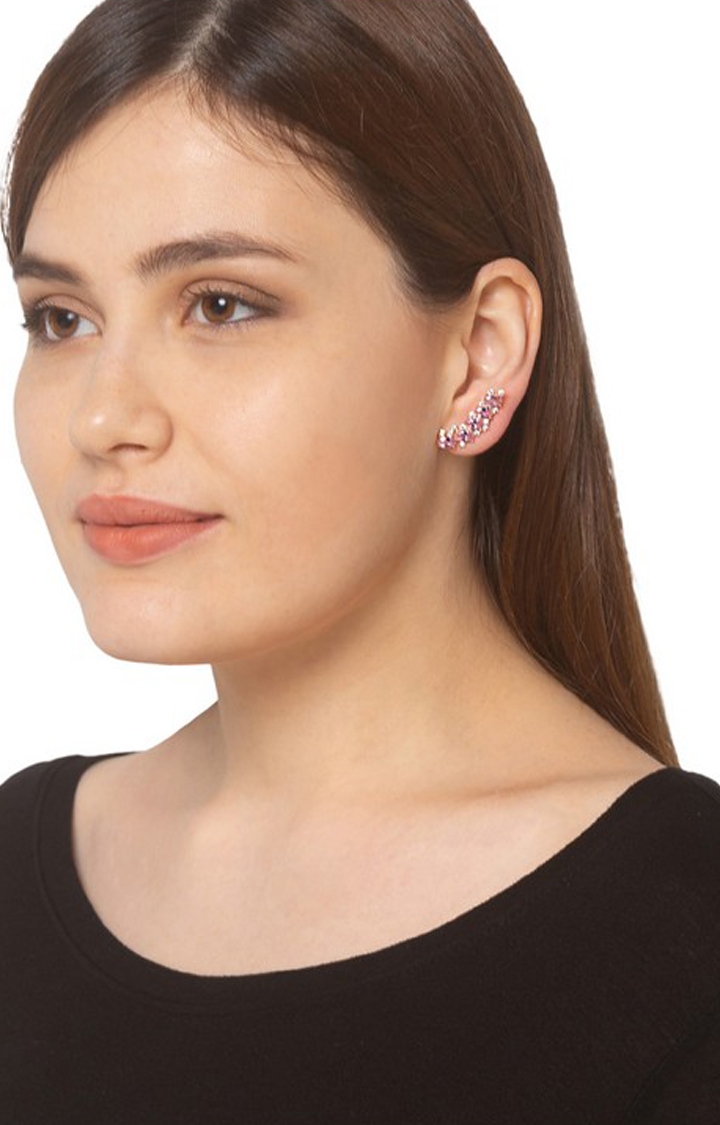 globus | Globus Rose Gold Dangling Stud Earring 2