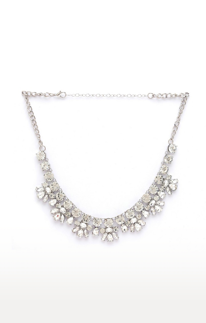 Amazon.com: BaubleStar Statement Bling Rhinestone Crystal Collar Necklace  Silver Wedding Bridesmaid Fashion Chunky Bib Jewelry for Women Girls  BAN0102 : Clothing, Shoes & Jewelry