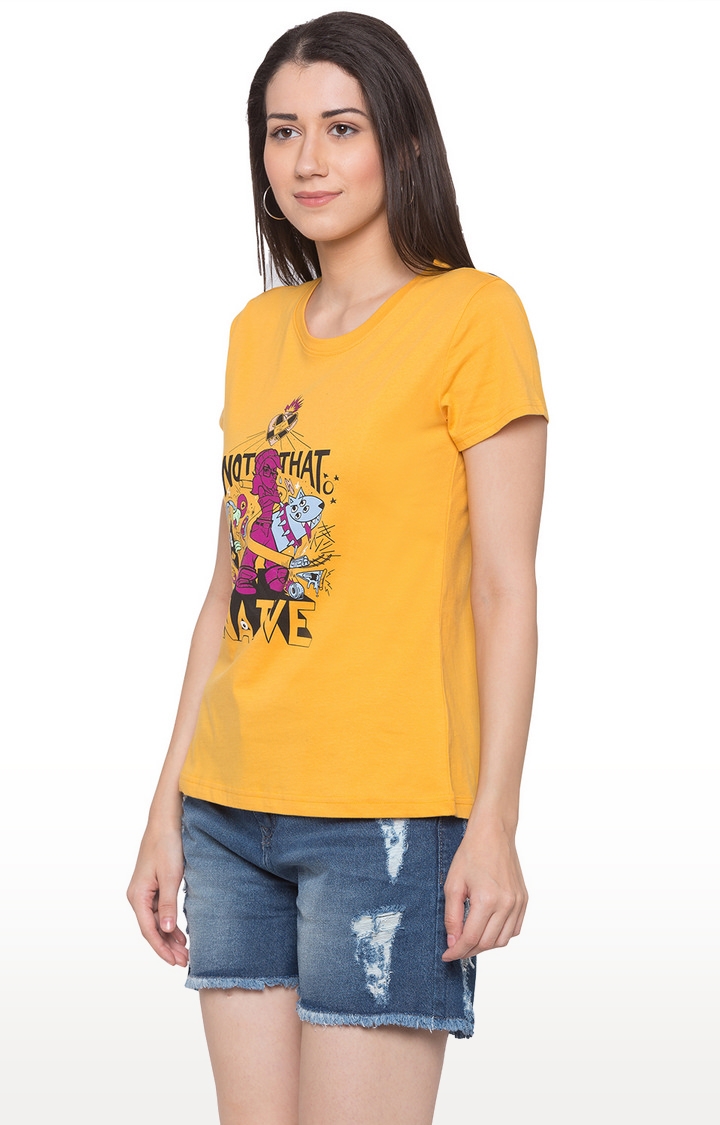 globus | Yellow Printed T-Shirt 2