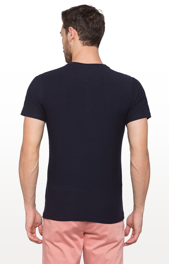 globus | Blue Solid T-Shirt 3