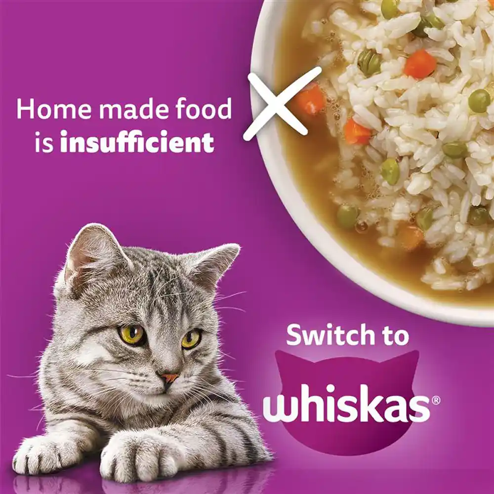 Whiskas Adult Chicken In Gravy Cat Wet Food, 85g